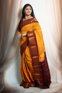 Marble Design Printed  Saree with Medium Zari Border