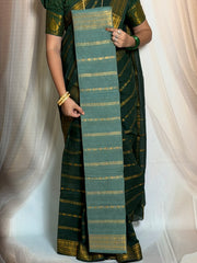 Traditional Madurai Sungudi Cotton Saree – Nakshatra Velthari Design, Self Color, Lightweight & Comfortable (With Blouse Piece)