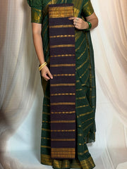 Traditional Madurai Sungudi Cotton Saree – Nakshatra Velthari Design, Self Color, Lightweight & Comfortable (With Blouse Piece)
