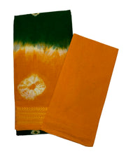 Madurai Sungudi Cotton Saree - Amala Gold Zari Border Bandhini(Tie & Dye) With Blouse