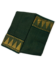 Small Zari Checked Self Color Temple Gopuram Border