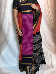 Wax (Batik) Print  with Zari Border