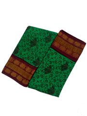 Fancy Tissue Border & Body Printed without Blouse