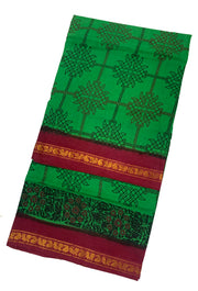 Madurai Sungudi Sarees - Double Side Zari border(KT) - Kolam Design