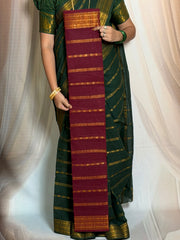 Traditional Madurai Sungudi Cotton Saree – Nakshatra Velthari Design, Self Color, Lightweight & Comfortable (With Blouse Piece)