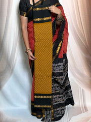 Wax (Batik) Print  with Zari Border