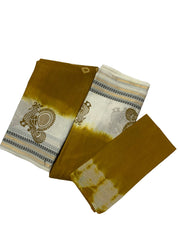 Madurai Sungudi Cotton Saree - Amala Black Zari Border Bandhini(Tie & Dye) With Blouse