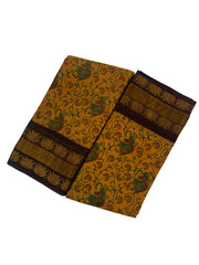 Fancy Tissue Border & Body Printed without Blouse