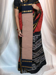 Wax (Batik) Print  with Zari Border