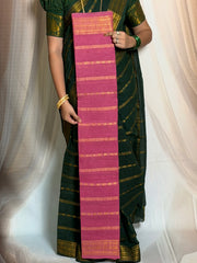 Traditional Madurai Sungudi Cotton Saree – Nakshatra Velthari Design, Self Color, Lightweight & Comfortable (With Blouse Piece)