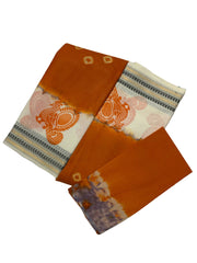 Madurai Sungudi Cotton Saree - Amala Black Zari Border Bandhini(Tie & Dye) With Blouse