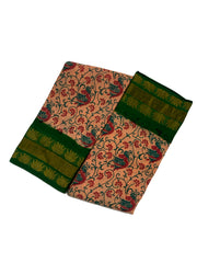 Fancy Tissue Border & Body Printed without Blouse