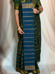 Traditional Madurai Sungudi Cotton Saree – Nakshatra Velthari Design, Self Color, Lightweight & Comfortable (With Blouse Piece)