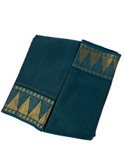 Small Zari Checked Self Color Temple Gopuram Border