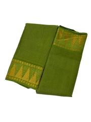 Small Zari Checked Self Color Temple Gopuram Border