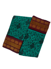 Fancy Tissue Border & Body Printed without Blouse