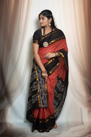 Wax (Batik) Print  with Zari Border