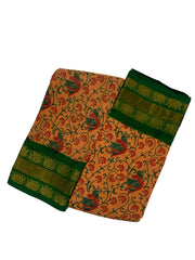 Fancy Tissue Border & Body Printed without Blouse