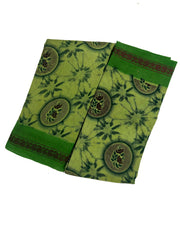 Madurai Sungudi Cotton Saree Samll Double Side Fancy Thread Border & Body Printed without Blouse