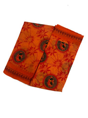 Madurai Sungudi Cotton Saree Samll Double Side Fancy Thread Border & Body Printed without Blouse