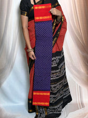 Wax (Batik) Print  with Zari Border