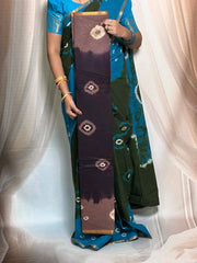 Madurai Sungudi Cotton Saree - Vesti  Border Traditional with Bhandhini Design Without Blouse