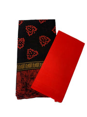 Wax Print Saree With Blouse (upper pet)