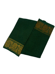 Medium Zari Checked Self Color