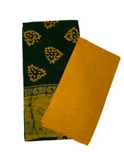 Wax Print Saree With Blouse (upper pet)