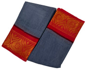 Madurai Sungudi Cotton  - Poonam Plain Medium Zari Border