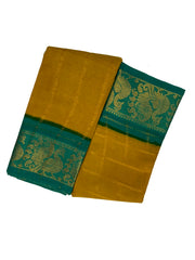 Poonam Vanaja Checked Medium Zari Contrast Border