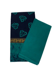 Wax Print Saree With Blouse (upper pet)