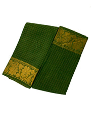 Medium Zari Checked Self Color