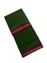 Madurai Sungudi Sarees - Double Side Zari border(KT) - Surl Design
