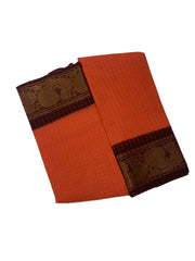 Madurai Sungudi Cotton Medium Zari Checked Contrast