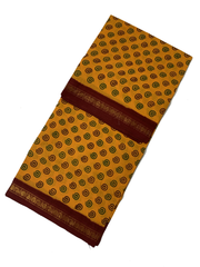 Madurai Sungudi Sarees - Double Side Zari border(KT) - Surl Design