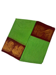 Madurai Sungudi Cotton Medium Zari Checked Contrast