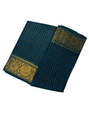 Medium Zari Checked Self Color