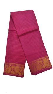 Medium Zari Checked Self Color