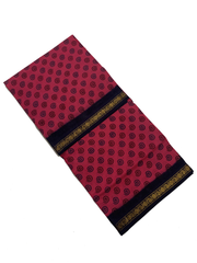 Madurai Sungudi Sarees - Double Side Zari border(KT) - Surl Design