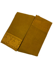 Medium Zari Checked Self Color