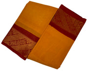 Madurai Sungudi Cotton  - Poonam Plain Medium Zari Border